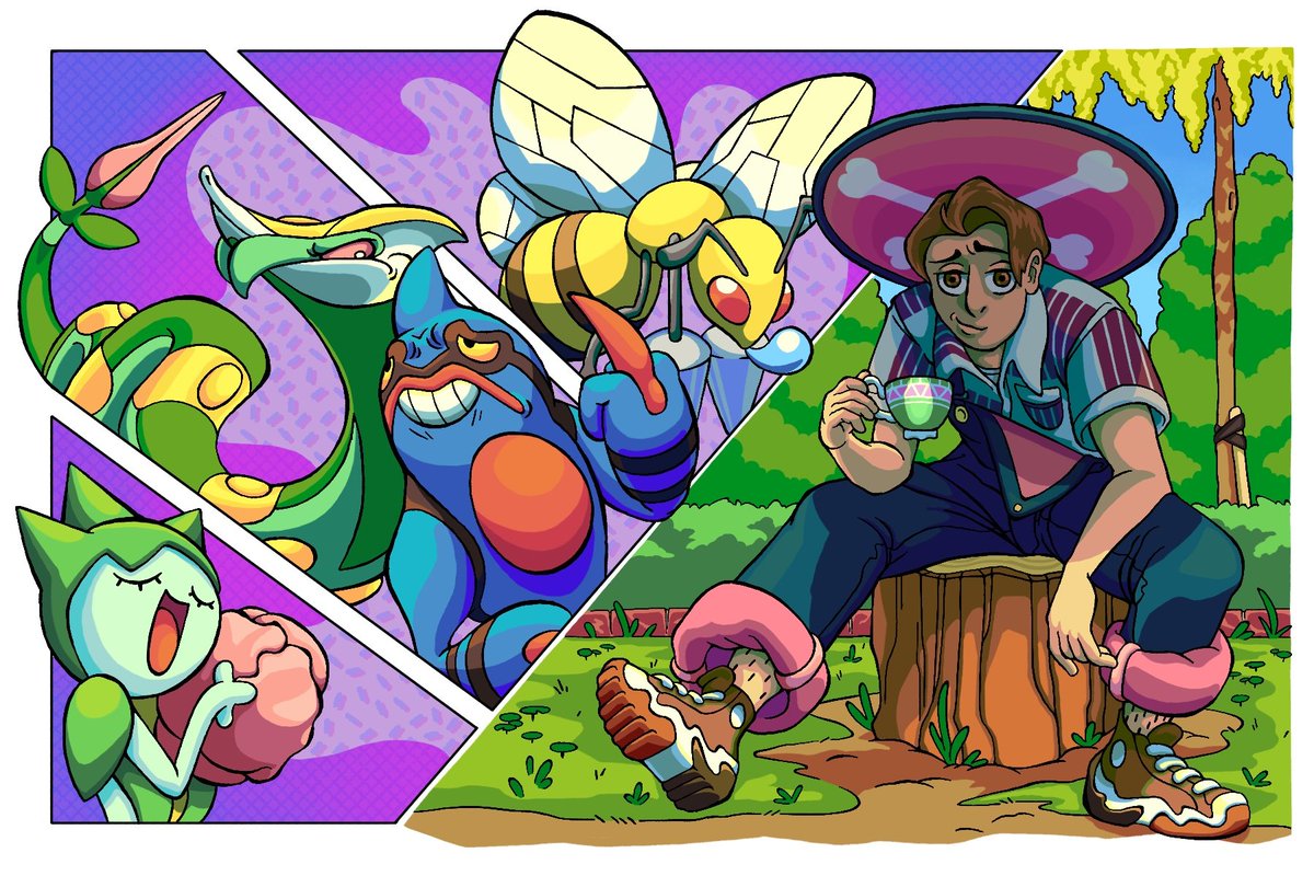 oblongmoose's tweet photo. We're still doing gymsonas, right? Anyways POISON TYPE NUMBER 1 LESGOOO-
#pokemon #nintendo #art #gymsona #oc https://t.co/I9hRwon839