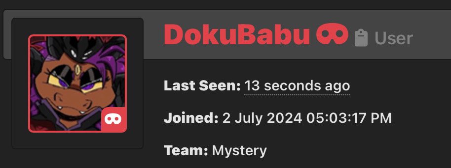 DokuThaSilly!! | TEAM MYSTERY 🦖 tweet media