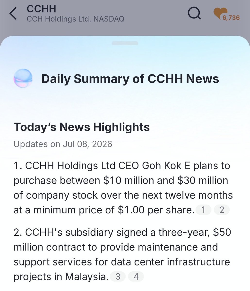 StocksRHRH's tweet photo. $CCHH https://t.co/8ZIQpPHrxV