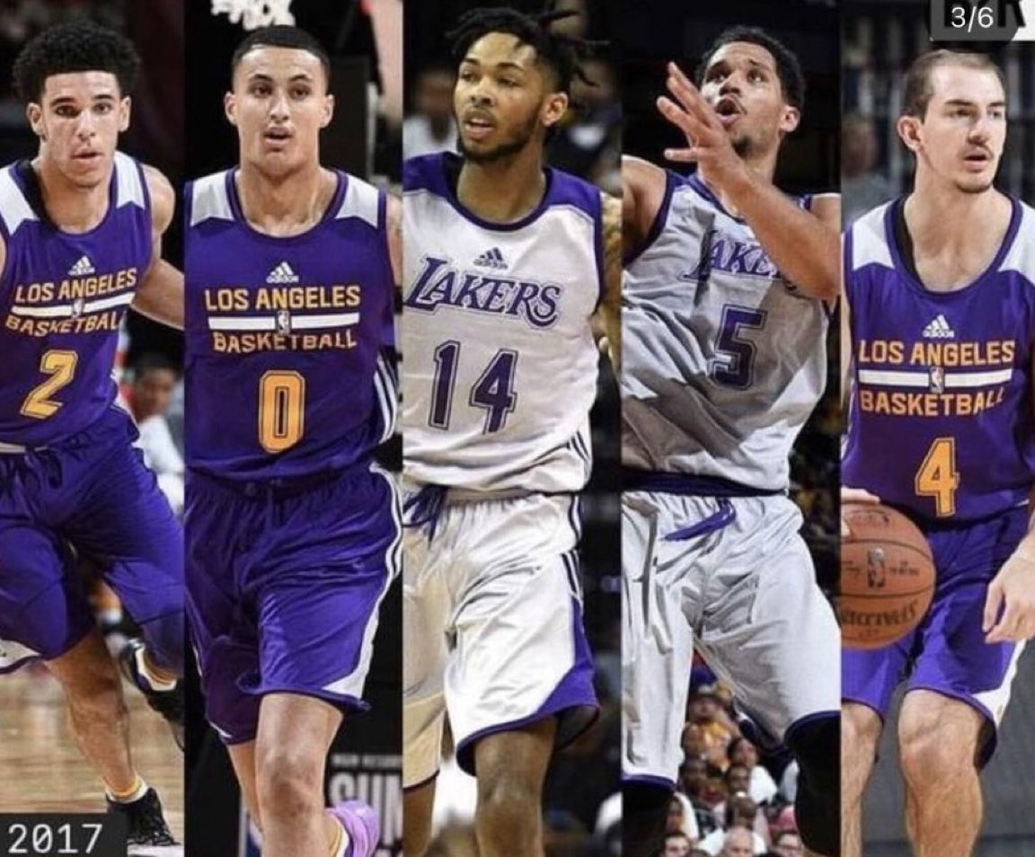 Flashnba2's tweet photo. 2017年のレイカーズサマーリーグチーム

これ普通に強すぎるだろ https://t.co/0SF9HIRguv