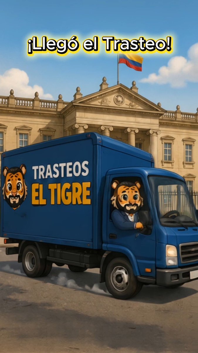 JMSantanderB's tweet photo. No veo la hora de qué llegue Trasteos el Tigre a la casa de Nariño. https://t.co/UmZ4U8cki4