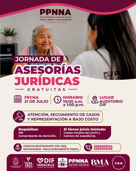 volutainfo's tweet photo. DIF Municipal invita a las y los veracruzanos a jornada de asesorías jurídicas gratuitas https://t.co/bWylsaTLL0 https://t.co/iVr34AXHvT