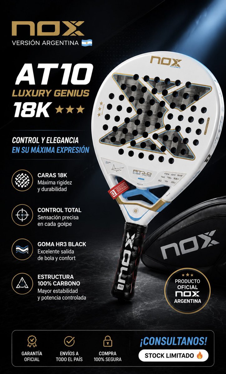 SuiteDigital's tweet photo. #Nox #Padel #Argentina

Envios a todos el país. 😎 https://t.co/6bbAF9LYE4