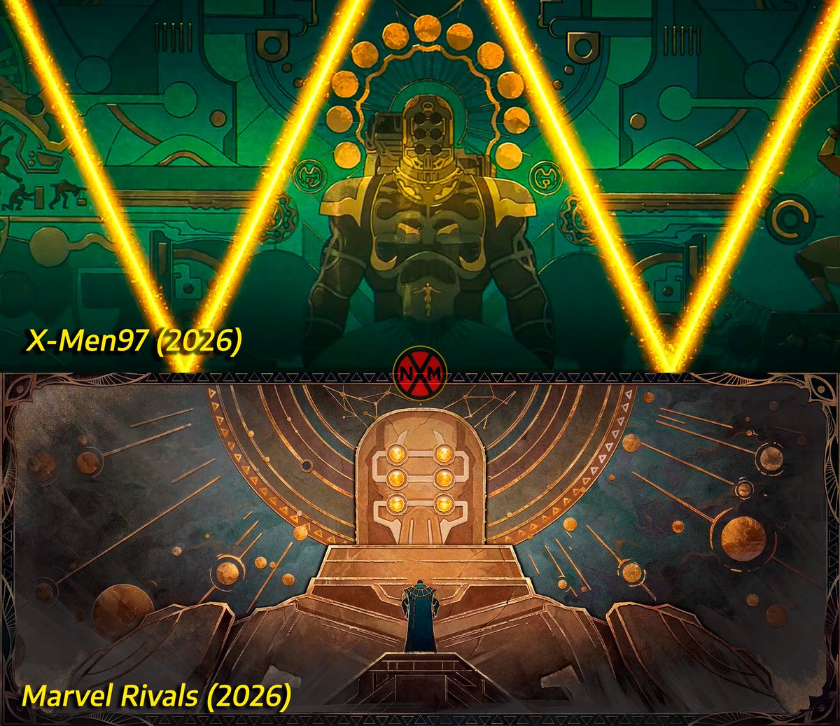 NexusMutante's tweet photo. Marvel Rivals e X-Men '97. Duas obras diferentes destacando a conexão entre o Celestial Eson e a origem o Apocalipse👀

Timing perfeito ou será que a Marvel tá com planos maiores pro personagem em breve?

#MarvelRivals #XMen97 https://t.co/iVDm2D0b3q