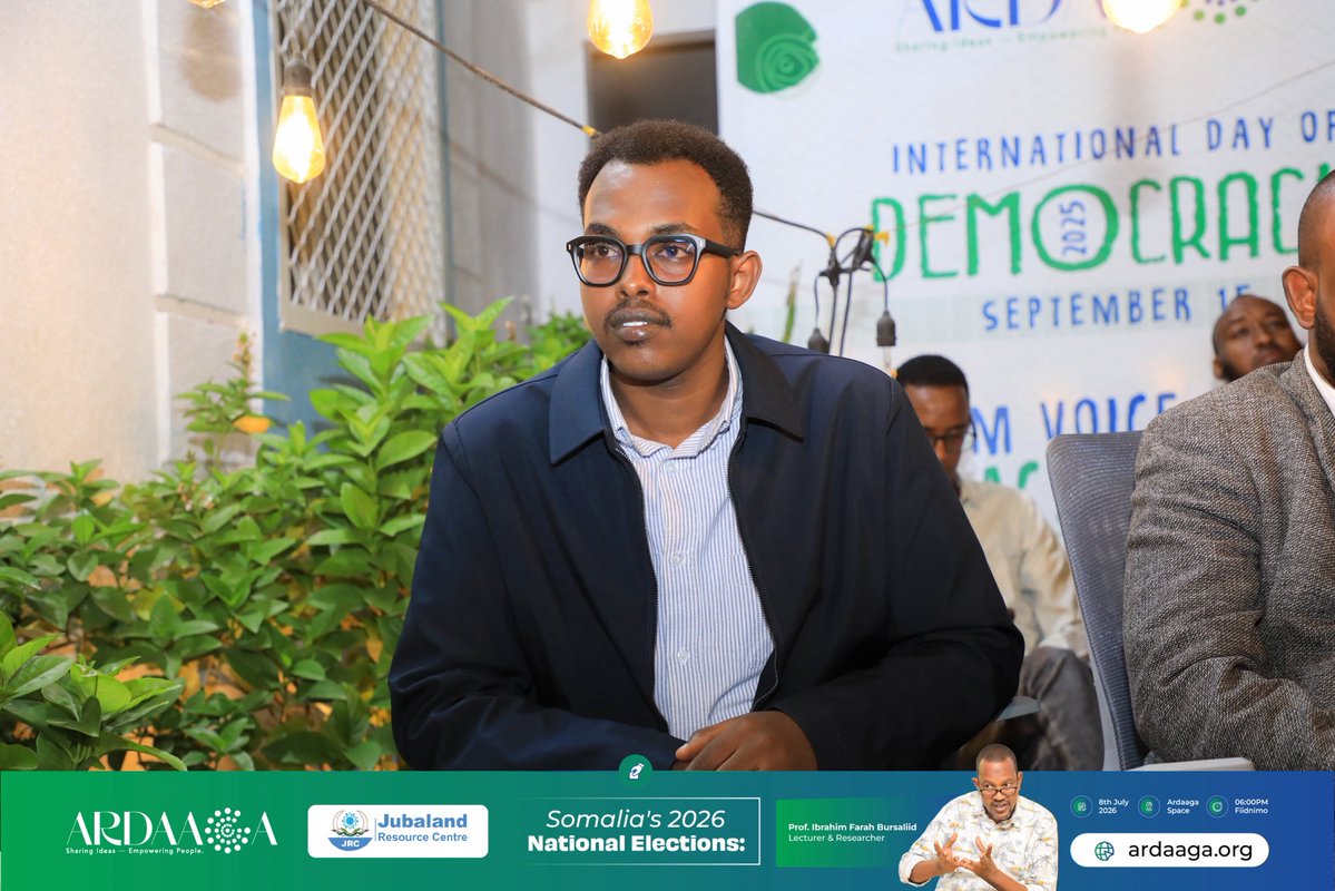 ardaagadotso's tweet photo. The event was attended by Jubaland’s Minister of Interior, Federal Affairs and Reconciliation,@oglemoha who highlighted the importance of consultation, dialogue, and public participation in the electoral process.
#Democracy #PublicParticipation #Jubaland #Somalia https://t.co/zN3wp8rM7F