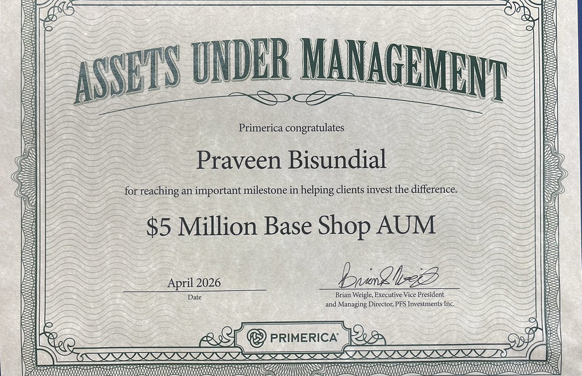 MoneyVeen's tweet photo. 🙏 Feeling incredibly grateful today. 🙏

Reaching $5 Million in Assets Under Management isn’t just a milestone - it’s a reflection of the trust that so many families have placed in me over the years.

#Finance #aum #family #commitment #grateful https://t.co/DNt8Hcp0tq