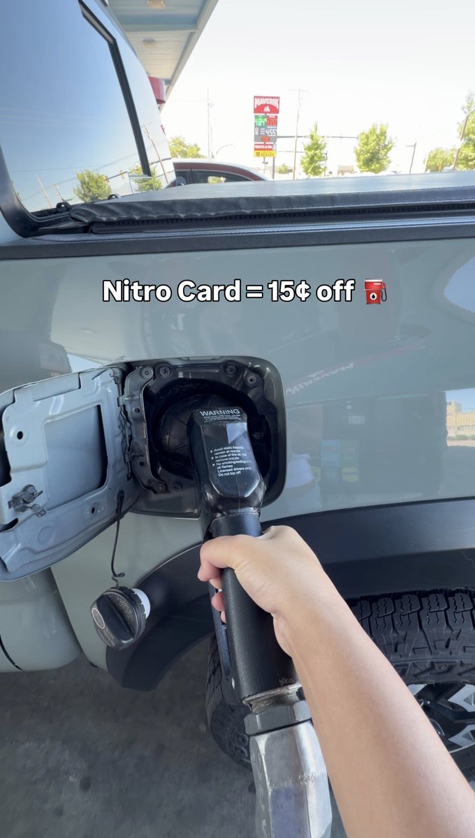 Maverik's tweet photo. Save on fuel during Maverik’s Summer of Nitro! Get 15¢ off every gallon when you pay with Nitro through 9/7! Join the Adventure Club and get started!