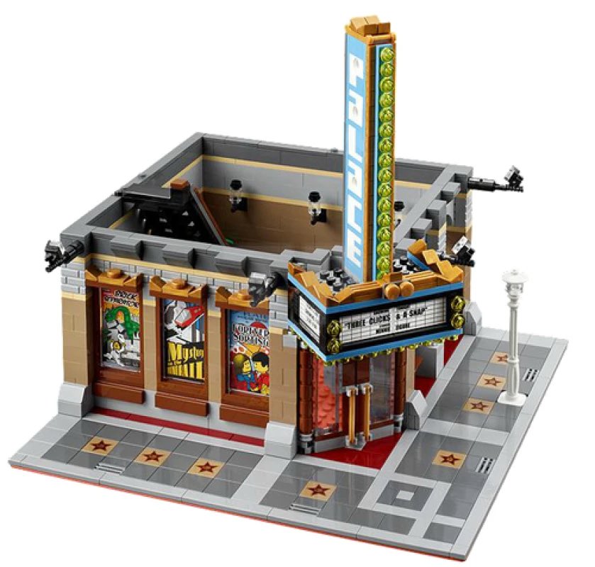 unofficialsw's tweet photo. A new LEGO Star Wars Movie Theatre set is reportedly coming on April 1, 2027.

The rumored 18+ display set features a giant LEGO-style ‘A New Hope’ theater poster, a mini movie poster, and multiple Star Wars fan minifigures.

Would you pick this one up? 🍿 https://t.co/8U3Xzj2vsl
