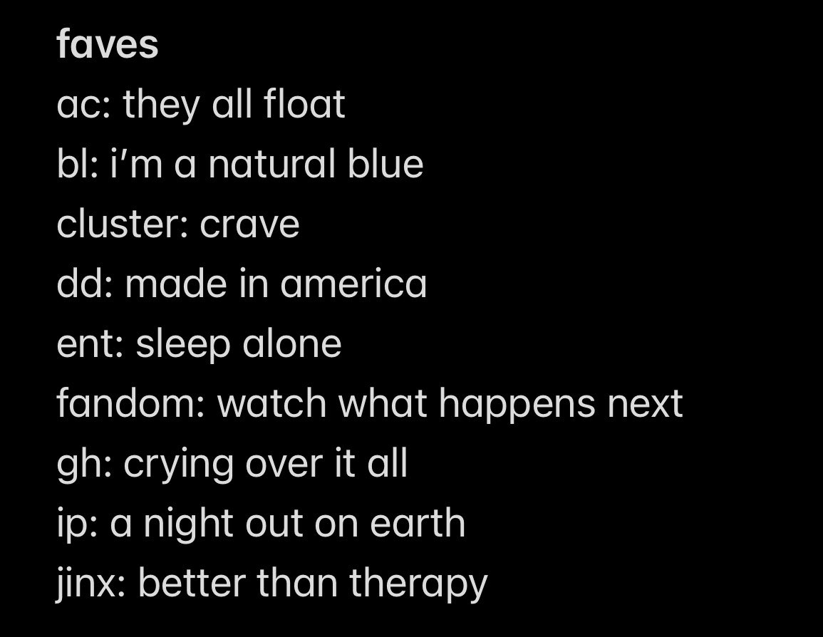 WWHNEXT's tweet photo. my parx takes…disclaimer some of my least faves were hard to choose like i don’t even dislike most of them i just think every other song is better https://t.co/5wFRoa5QAJ
