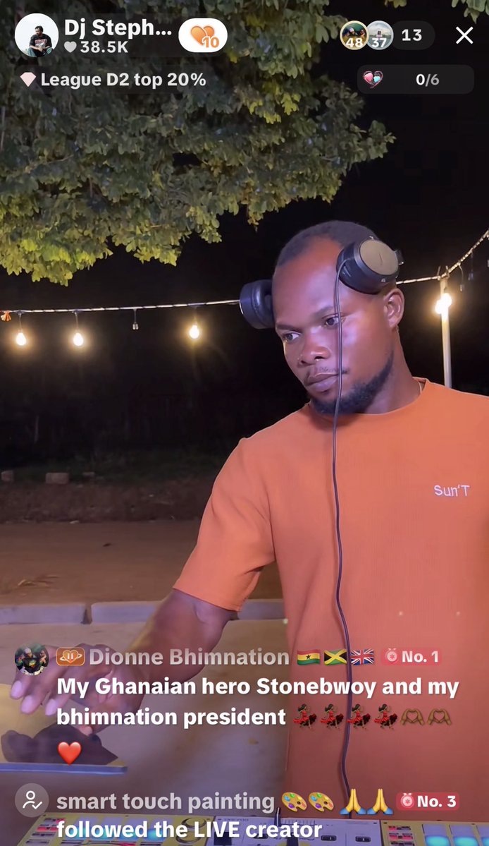 DionneBrooks3's tweet photo. Dj Stephen! thank you for a great night, thank you for playing most Ghanaian artistes.  Bhimnews shirt is beautiful on you. Dionne appreciated you advertising the BhimFest in London ,on the 15th of August 2026 OVO Arena Wembley. Keep promoting 99% Ghana music appreciated it 🙏🏾🫶🏾 https://t.co/E3TAwFFGyq