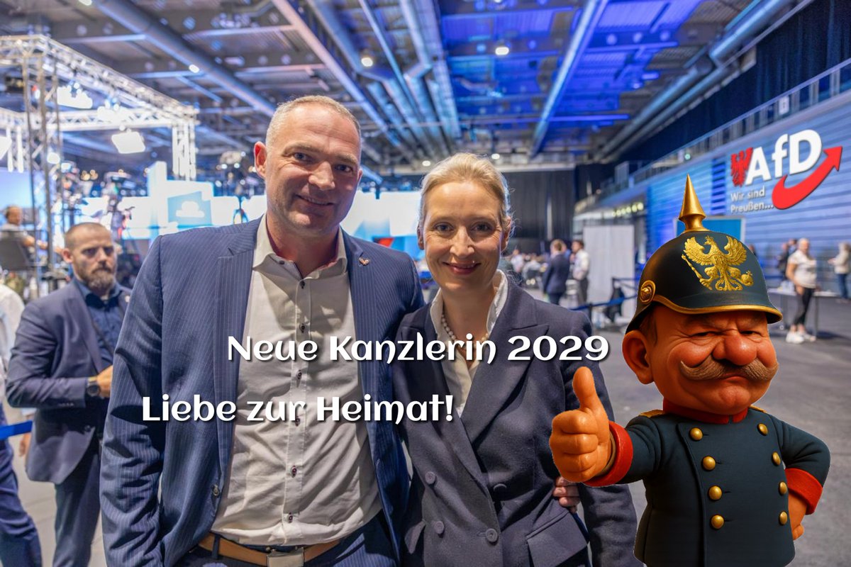 MeckOstwind's tweet photo. Nur noch die AfD🙏💙💙💙🙏
Alice Weidel🙏❤️🙏
Neue Kanzlerin 2029🙏🖤🤍❤️🙏🌾🌾🌾 https://t.co/K6afsOF8jJ