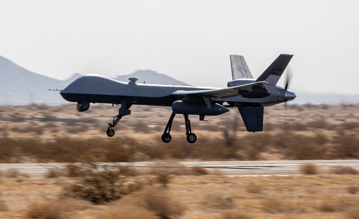 sentdefender's tweet photo. Since the start of the Iran War, a total of 30 U.S. Air Force MQ-9 Reapers have been downed by Iranian air defenses at a cost of $30 million each, a U.S. official tells ABC News, with the most recent one reportedly being downed early Wednesday. https://t.co/jm0P8qP5qt