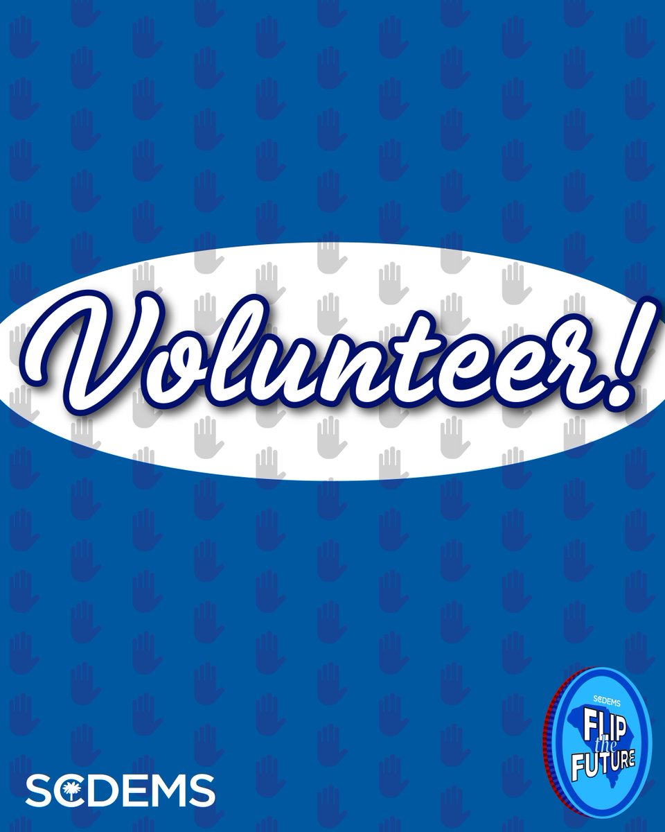 scdp's tweet photo. South Carolina is ready to Flip the Future, but we can't do it without you.
Every conversation, every door knocked, every phone call, and every postcard helps elect Democrats up and down the ballot.
Volunteer today and help us Flip the Future.
Sign up: https://t.co/jLC39veYR5 https://t.co/MwdZnmZ2Xi