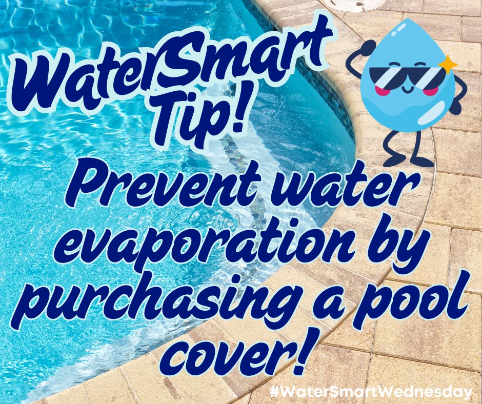 gp_tx's tweet photo. According to a study by the National Pool Industry Research Center (NPIRC), pool owners can save a considerable amount on water savings by covering their outdoor swimming pools. In fact, pool covers can reduce evaporation by 95%! ποΈ #WaterSmartWednesday https://t.co/BgoxlJDswm