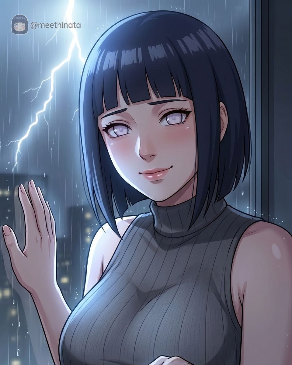 meethinata_'s tweet photo. Watching the storm roll in over the city tonight. ⛈️ There's something so peaceful about watching the lightning from inside a warm room. Do thunderstorms make you feel calm or a little anxious?
.
Let me know below! 👇 Hit follow to watch the rain with me!
.
#meethinata #HinataHyuga #AnimeAesthetic #NarutoCommunity #AnimeLifestyle