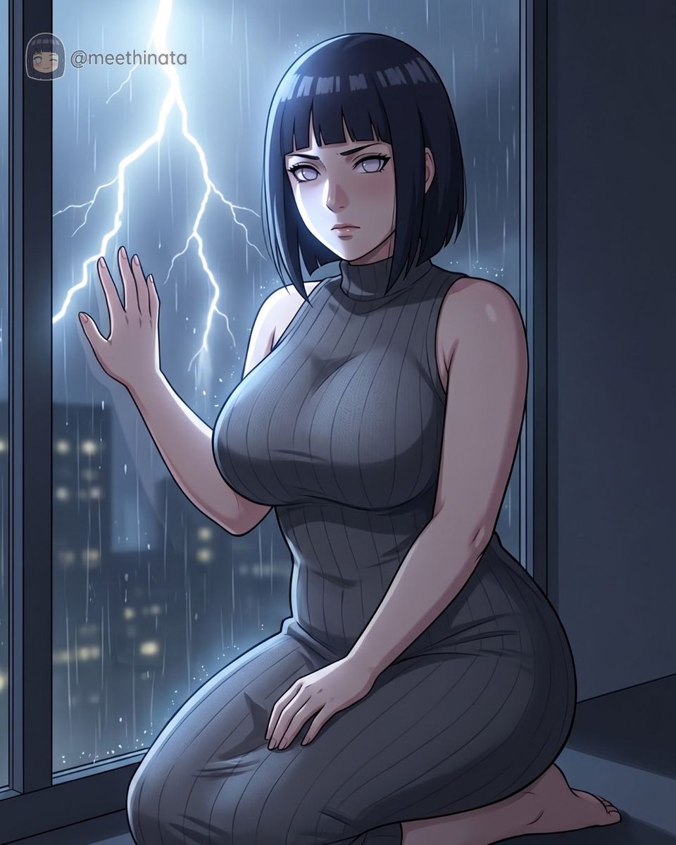 meethinata_'s tweet photo. Watching the storm roll in over the city tonight. ⛈️ There's something so peaceful about watching the lightning from inside a warm room. Do thunderstorms make you feel calm or a little anxious?
.
Let me know below! 👇 Hit follow to watch the rain with me!
.
#meethinata #HinataHyuga #AnimeAesthetic #NarutoCommunity #AnimeLifestyle