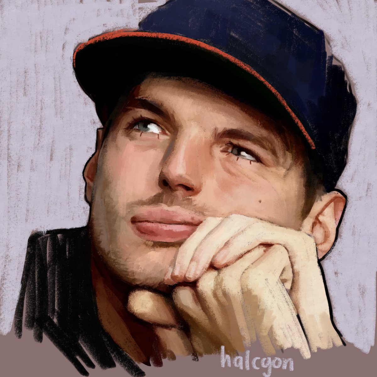 sycholls's tweet photo. drawing max every  day  until he wins another race: day 26 #f1 https://t.co/mt8LxaiPL1