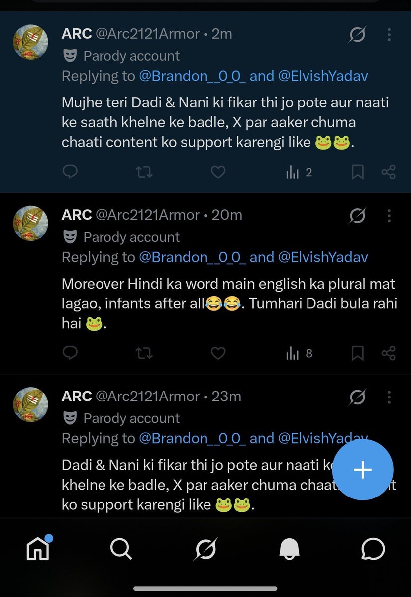 Brandon__0_0_'s tweet photo. Block karke reply dena bhi koi flex hai? Unblock karo, phir baat karte hain. 🤭😂
#ElvishYadav https://t.co/pBAGYQBs9Q
