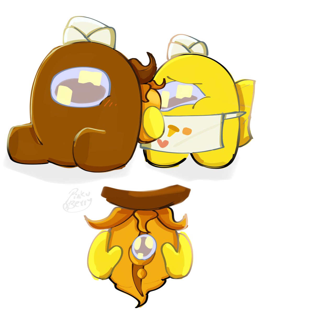 Pinku_Berry_77's tweet photo. #BrownxYellow #Pizzacrust #Amongus #Amongusshow #fanchild https://t.co/A5ZsTrBrnJ