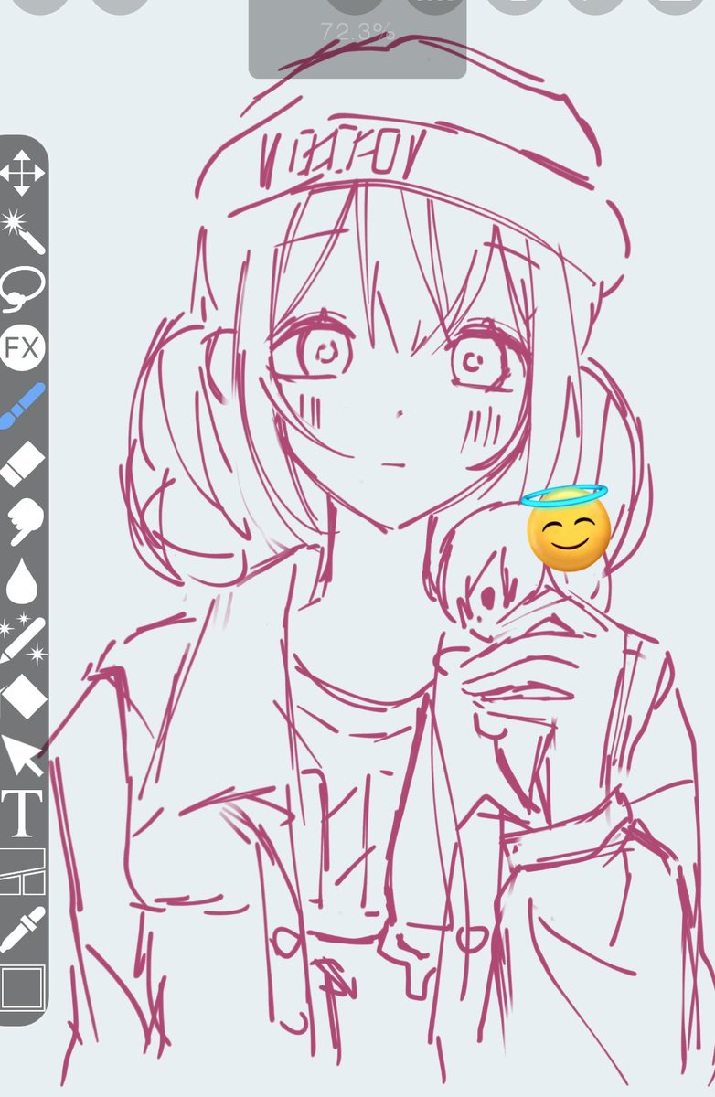 aoyaazu's tweet photo. I FORGOT I DREW THIS #toukoha #prsk_fa https://t.co/RteJ3oRP57