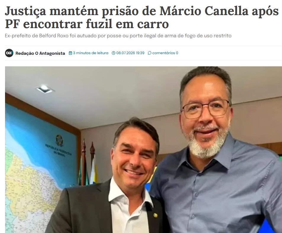 allandospanos's tweet photo. E a Justiça mantendo a prisão do candidato do Flávio Bolsonaro, hein?

Márcio Canella foi preso após a PF achar um fuzil no carro dele. Além disso o grupo dele movimentou mais de 7,6 bilhões de reais nos últimos seis anos. https://t.co/xoci1p7r1I