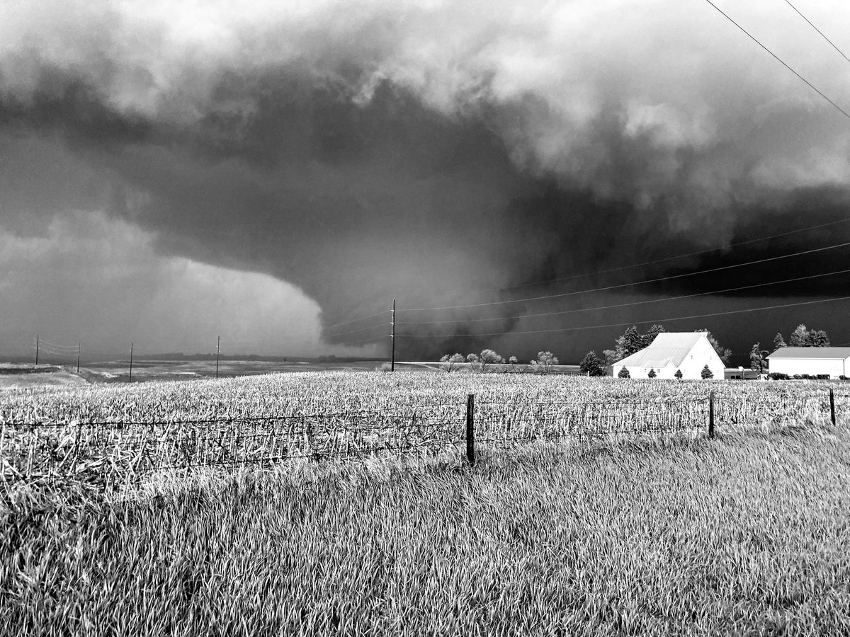TreyTwister_WX's tweet photo. My Top 3 Tors :

#3-Galatia, KS—5/26/21. My first wedge + incredible structure later in the evening.

#2-Greenfield, IA—5/21/24. The most violent I’ve chased, but low LCLs and haze made it less photogenic.

#1-Minden to Manilla, IA—Long track, photogenic, violent tornado. https://t.co/mXWU9SOK9h