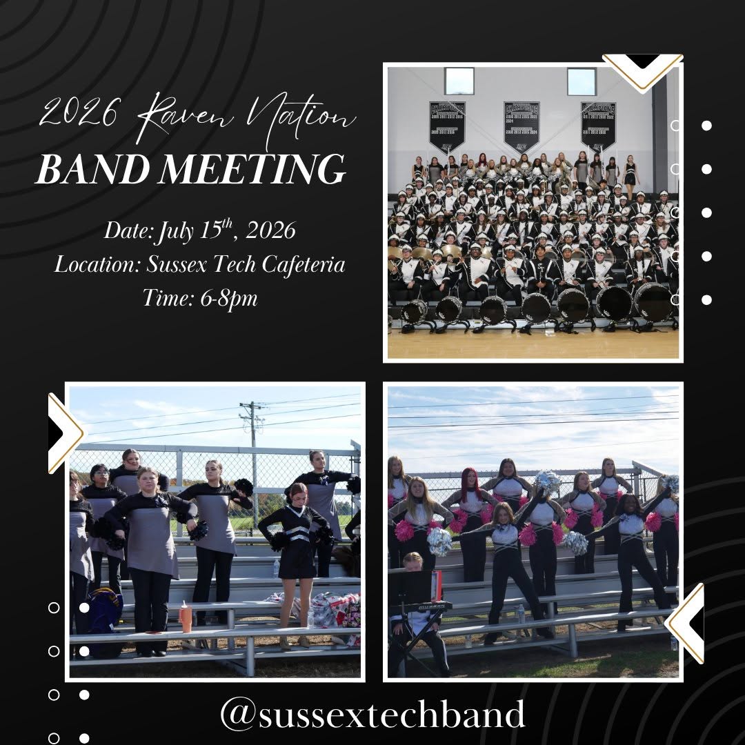 SussexTechBand's tweet photo. Annual Band Meeting is Next Week!! https://t.co/cqFHTYhU0B