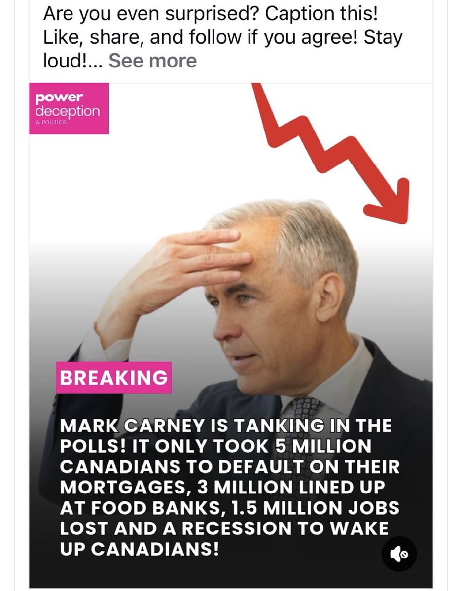 Concern70732755's tweet photo. Canadians don’t think things have never been better Carney !! https://t.co/KXpYqCJRFB