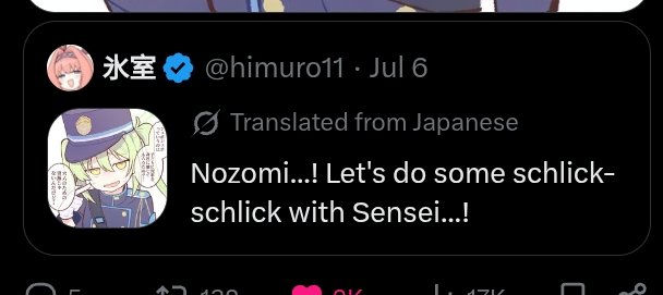 Chrisvell1's tweet photo. @RaayaIsLost The translation for the artist comment that grok gave me is wild https://t.co/pO6sjyIBnj