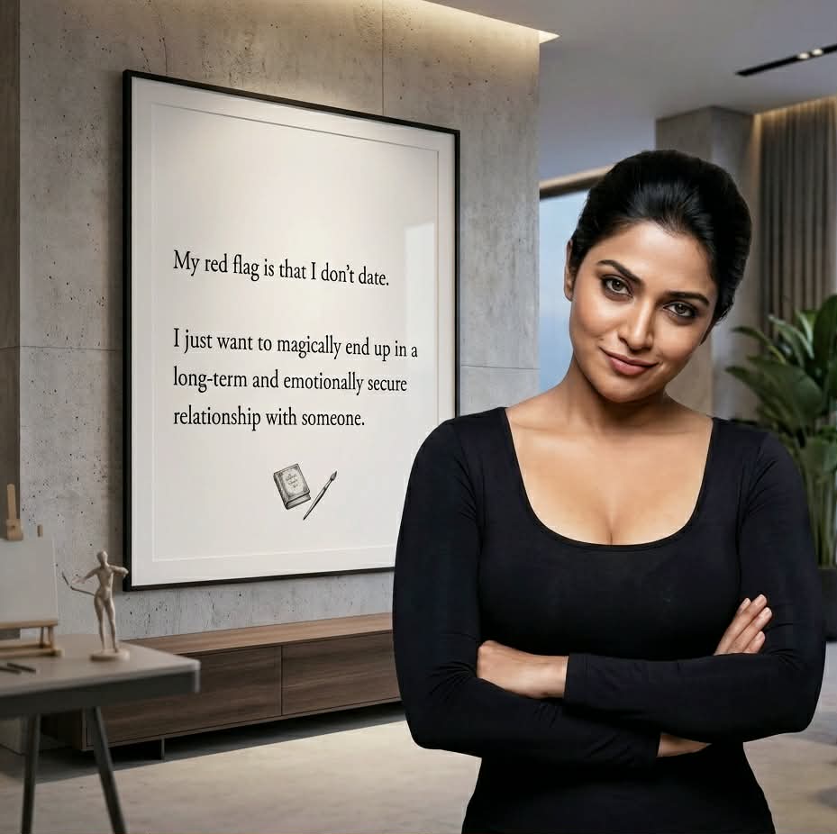 Tweet2Sid's tweet photo. 😂 Relationship goals.

[ A #Jul2026Post by #SidMsi ]

I don't want

to find my person.

I just want

my person

to somehow

find me.

Preferably

with directions.

[ A #MemeEnergy post ]

✍️🏼

Image muse: #Kalpana (Ghajini) played by #Asin https://t.co/kjq36uAY6P