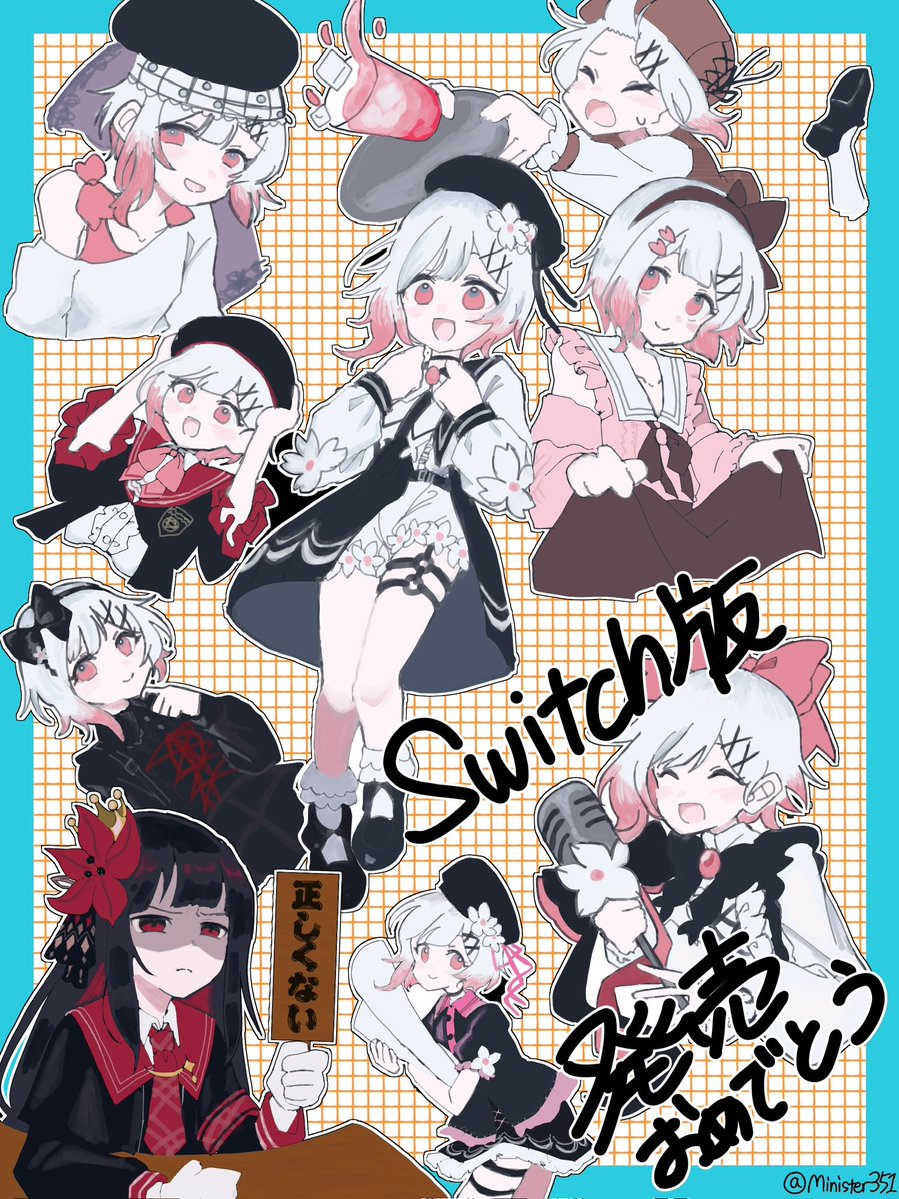 Minister351's tweet photo. ㊗️Switch版発売

コレは色んなエマちゃんとそれをジャッジするヒロちゃん
#まのさば二次創作 https://t.co/1YFyXsWODh
