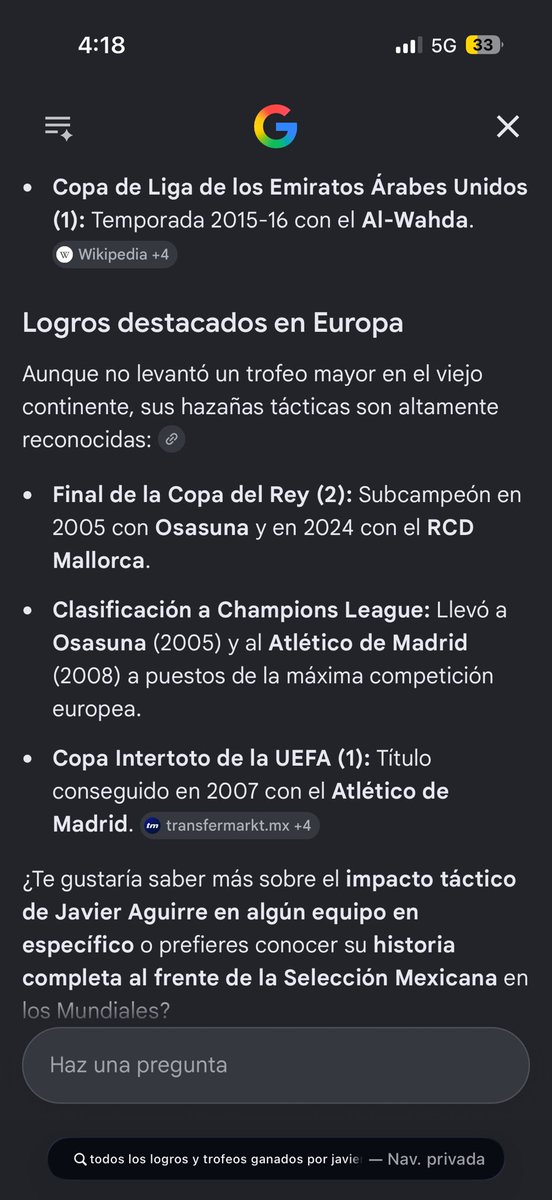 AlexanderMgnus's tweet photo. @Radio_Formula Existe una campaña mediática orquestada desde Televisa para construir la percepción  de que Javier Aguirre es un técnico de élite o un estratega de época. La realidad es que es un DT mediocre: SUMA solo 7 TÍTULOS oficiales en más de 30 AÑOS de carrera y 60 TORNEOS disputados!!! https://t.co/nRIy4R6Soc