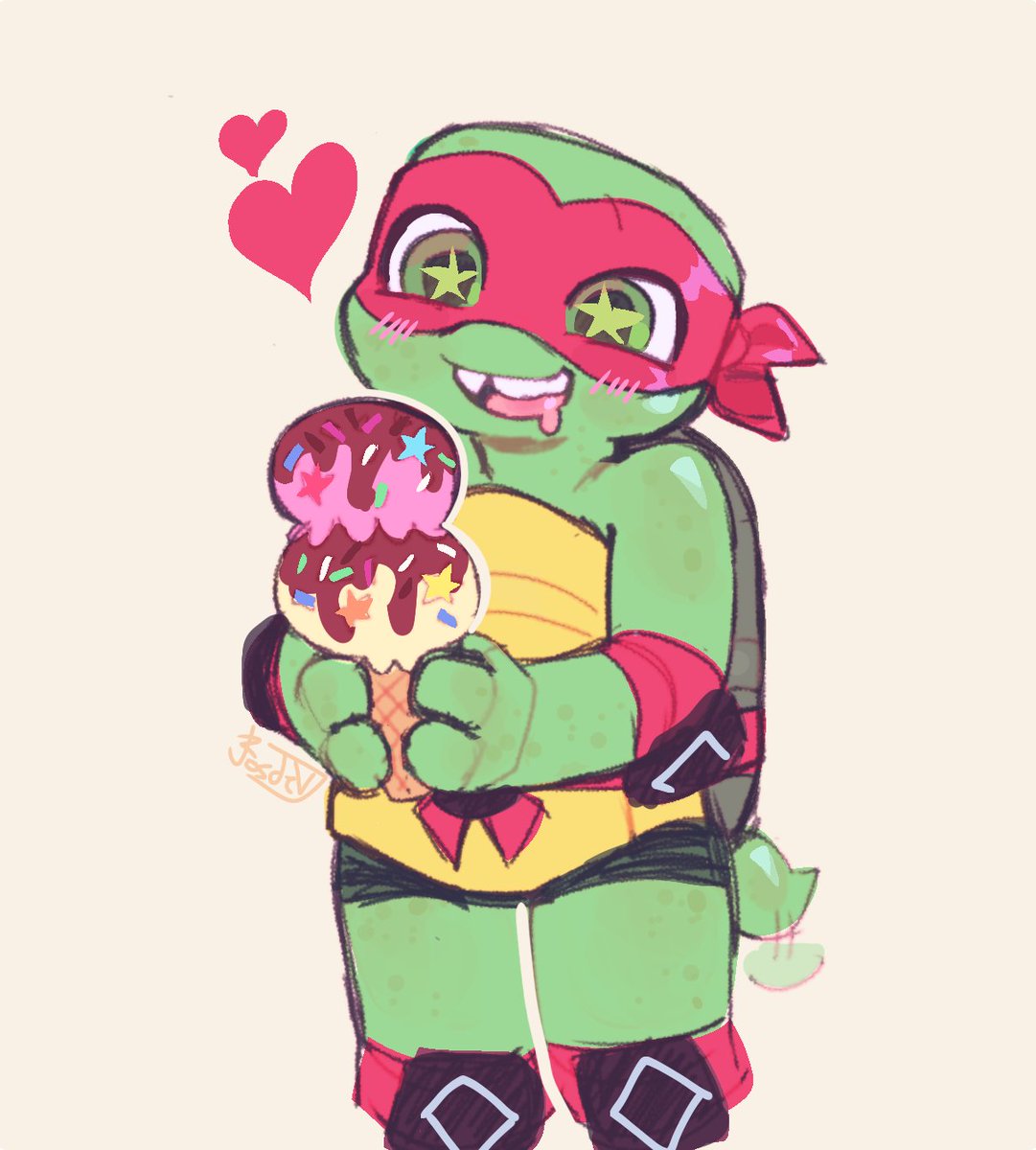 _Rosdev's tweet photo. Icecream because he has been a good boy 
#teenagemutantninjaturtles #tmnt https://t.co/1hNRDBquHU