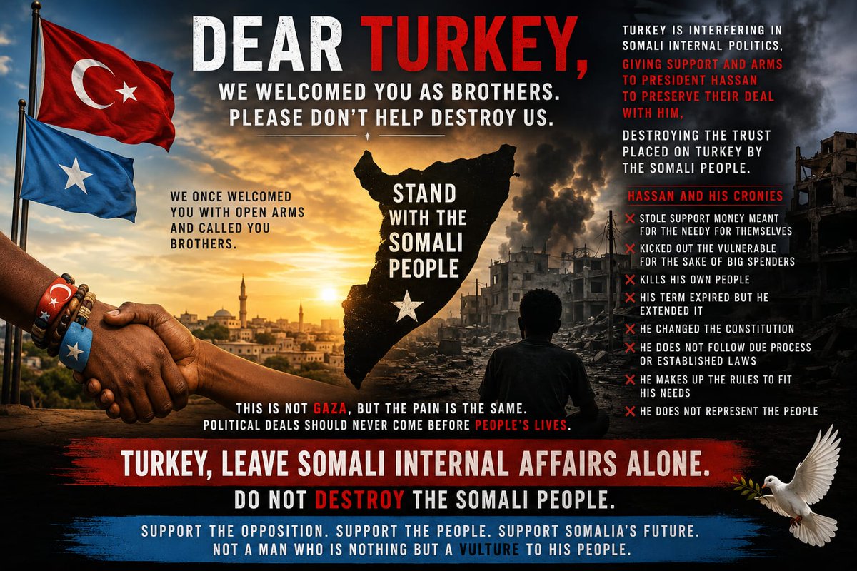 AliABaab1's tweet photo. @RTErdogan @TC_MogadisuBE @trpresidency @antonioguterres @US2SOMALIA @UKinSomalia @EU_in_Somalia @EU_Commission @aussom_ @AUC_PAPS @EU_in_Somalia @IGADsecretariat @TheVillaSomalia @HassanSMohamud @HassanAKhaire @HESharifShAhmed @Plstatehouse @HESaidADeni @JSStatehouse https://t.co/Q0WsfACES5