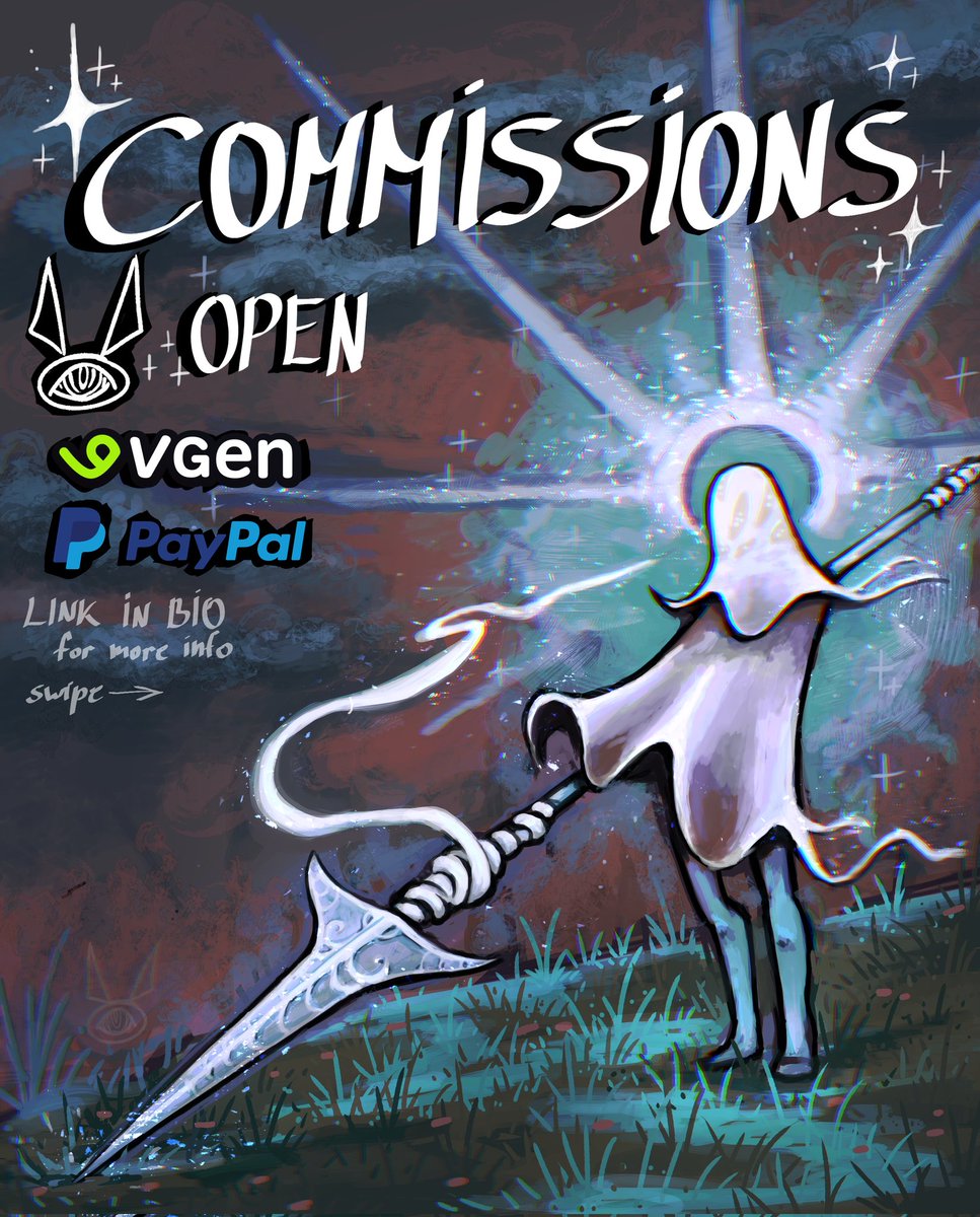 satumatim's tweet photo. •°☆COMMISSIONS are open!!☆°•
Link below and in bio
#vgencommissionopen #vgen #artcommissionopen https://t.co/uJtfDPnF4H