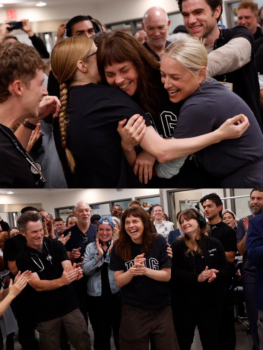 PatCrave's tweet photo. Patrick Ball and his ‘The Pitt’ castmates celebrate their Emmy nominations via HBO Max https://t.co/1rWqmBk4NY