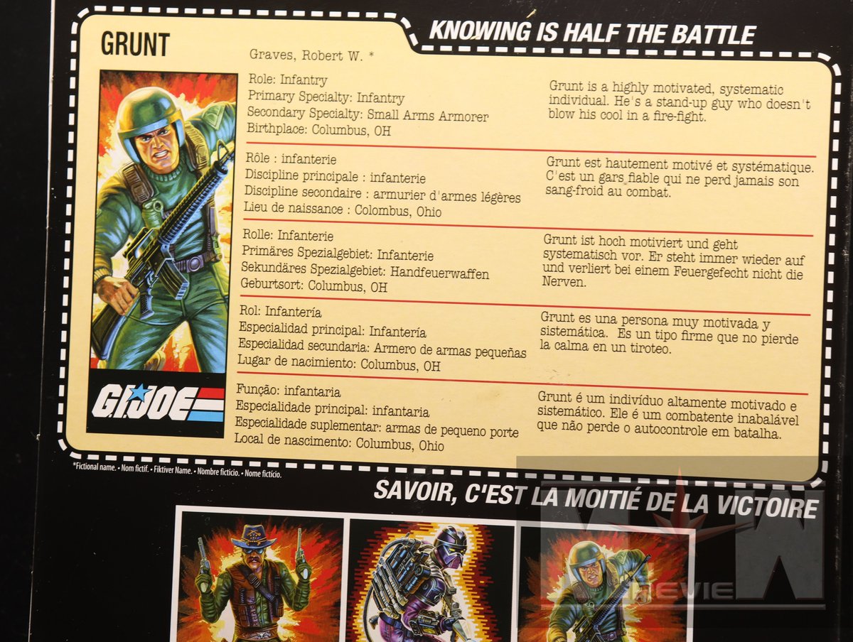 MUReview's tweet photo. G.I. Joe Classified Retro Series Grunt
@hasbro #hasbrotoypic #toyphotography #gijoe #yojoe @hasbropulse @gijoe @gijoeofficial #retro #retrocardback #grunt #og13 - What's good about this figure.  Everything, it's an OG13 proper version.  Available $27.99 https://t.co/Ulx4RdD9uZ https://t.co/dVLVzxgVVI
