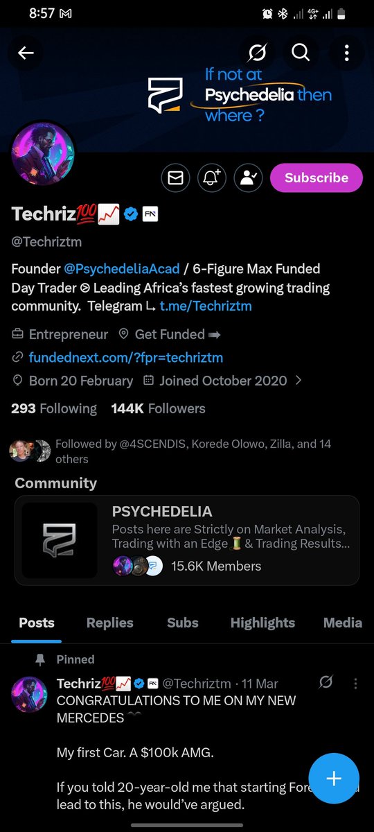 Maarcbaz's tweet photo. @Techriztm @PsychedeliaAcad @FundedNext @TraderHadesh Congratulations in advance ti the winners https://t.co/SLU2Uyapve