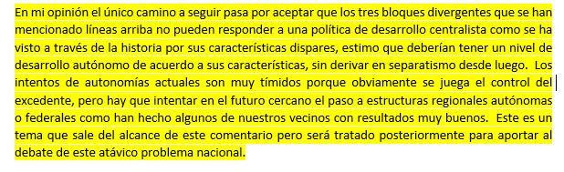 dgarzon1943's tweet photo. Ahora que se discuten estos temas refresco la conclusión del análisis, que merece un debate sobre seguir o no seguir con el centralismo. https://t.co/2Wd6naz7Lg