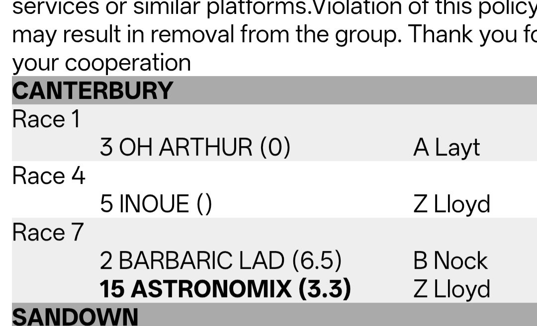 PhantomTipper's tweet photo. Yesterday, we had 4 selections at Canterbury for 3 solid winners including the winner in the first at $30-1.....
This is all verified on @theGreatTipOff .....including high profit returns for the past two months https://t.co/288akmqvLP