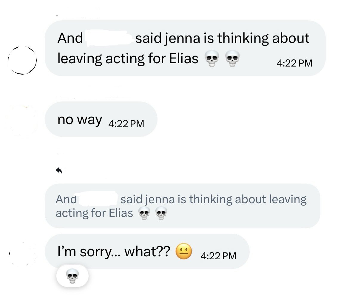 xAnonymous_Anon's tweet photo. Got permission from the person who is in contact with someone close to the situation who told me this that I can post this. Just so you know, I’m not lying and never was. Start making noise. Otherwise, Jenna is going to throw away her entire career for a loser. https://t.co/tcYtCk6XQc