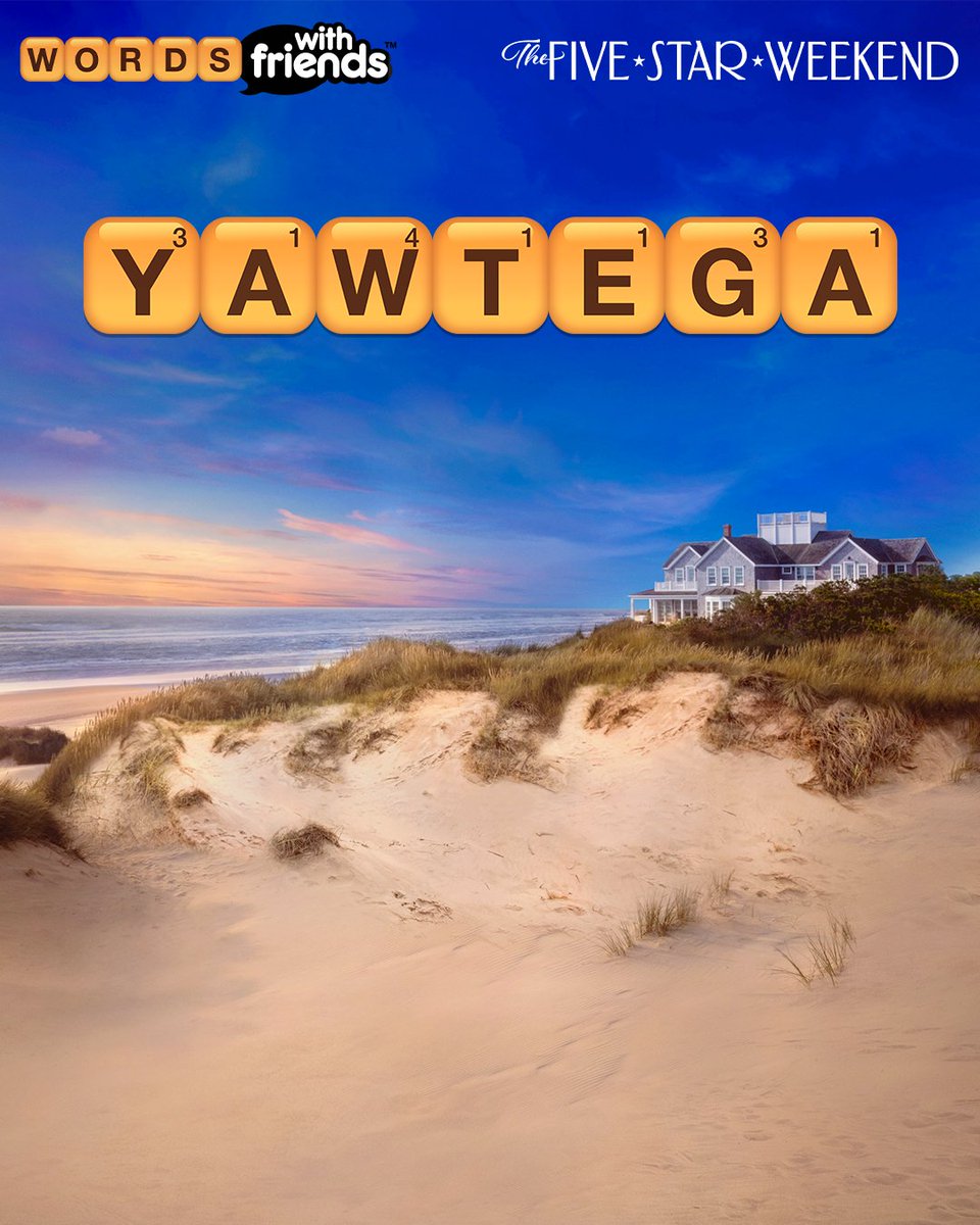 WordsWFriends's tweet photo. Who is ready for a _______? 🙋‍♀️ Unscramble this word to fill in the blank! 

Jennifer Garner leads The Five Star Weekend, a star-powered Original series based on the New York Times bestseller. Stream it only on @Peacock https://t.co/fEIvnd9tdr  #TheFiveStarWeekend https://t.co/nHpypWF4ca