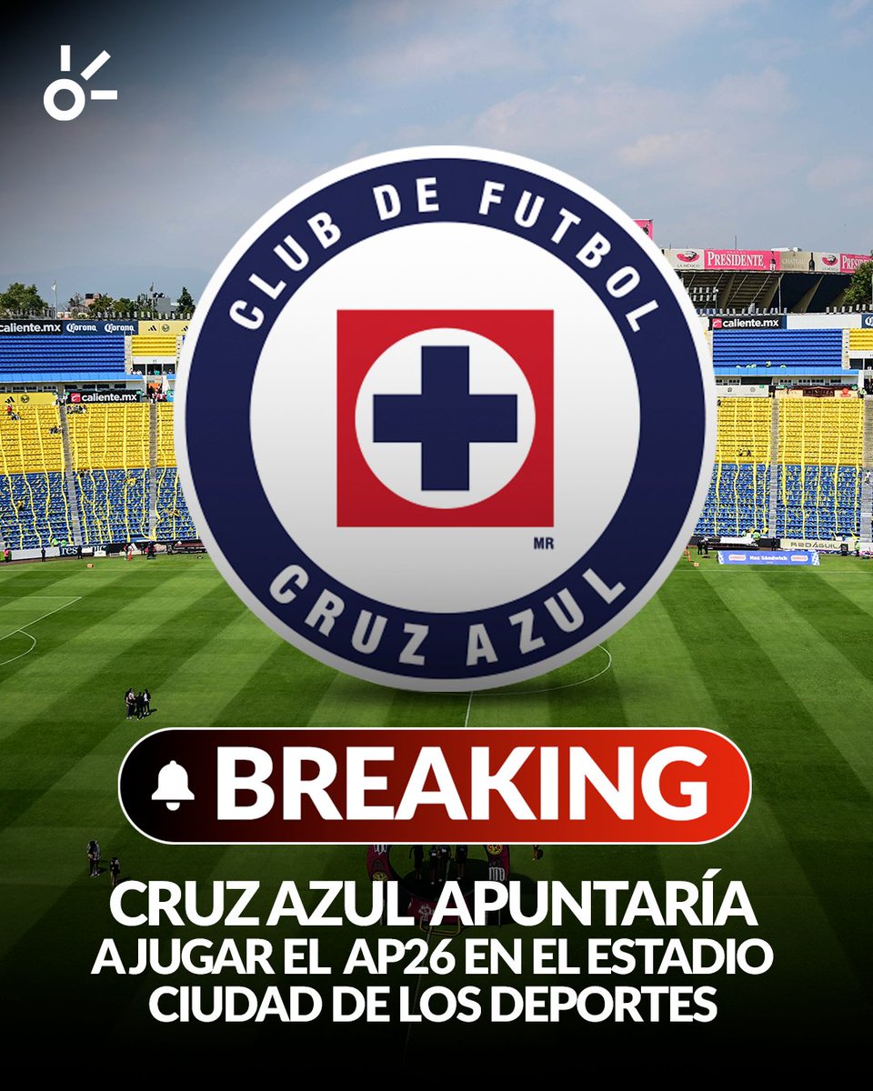 ClaroSports's tweet photo. 🚨 ¿REGRESA A CASA?🚂🏟️

Cruz Azul apuntaría a volver al Estadio Ciudad de los Deportes para disputar el próximo torneo.
Claro Sports pudo saber que, aunque La Máquina mantiene contrato con el Estadio Banorte, hoy la posibilidad de regresar al Ciudad de los Deportes es muy alta https://t.co/gndVZHIc2r