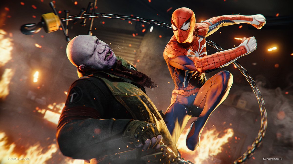 SpiderManCD's tweet photo. Insomniac Games has released an update today for Marvel's Spider-Man Remastered on PC (Steam)
New patch notes:
๐ฎ Better DualSense Edge support
๐ Bug fixes
๐ AMD FSR 3.1.4 (adds ML-based FSR Frame Gen support!)
Learn more https://t.co/pQx3pgA16b
#SpiderManPC #SpiderMan https://t.co/btvzCz9qyF