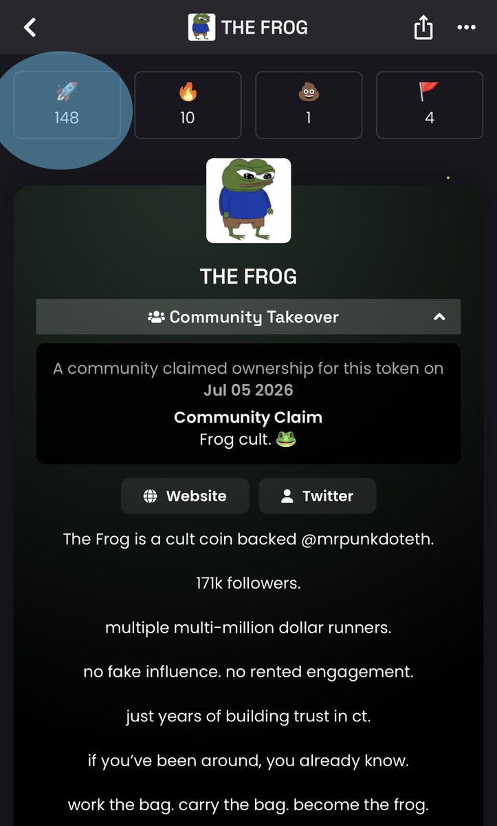 The Frog tweet media