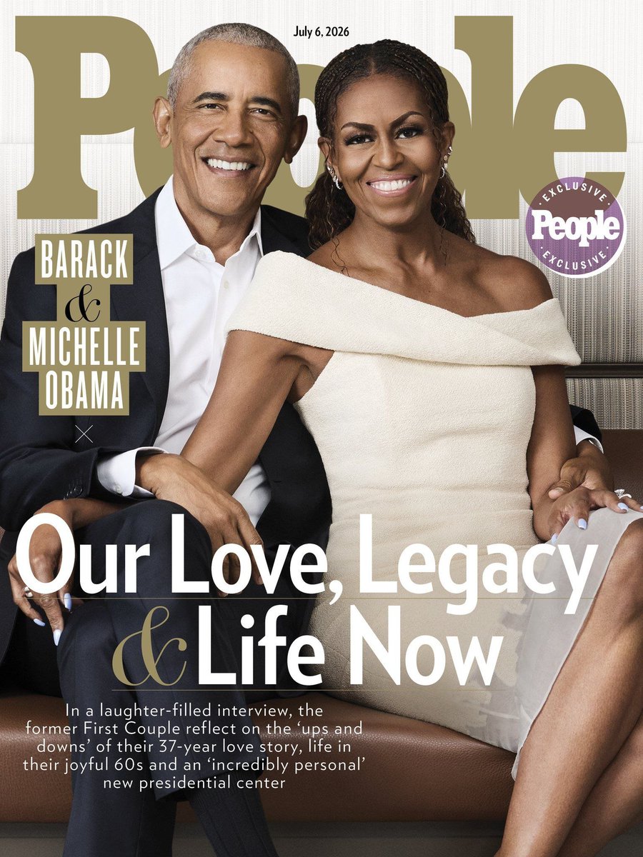 JerryZimmererTX's tweet photo. BREAKING: Barack and Michelle Obama land on the cover of People magazine as an example of a perfect marriage. https://t.co/c0VlYAEbXt