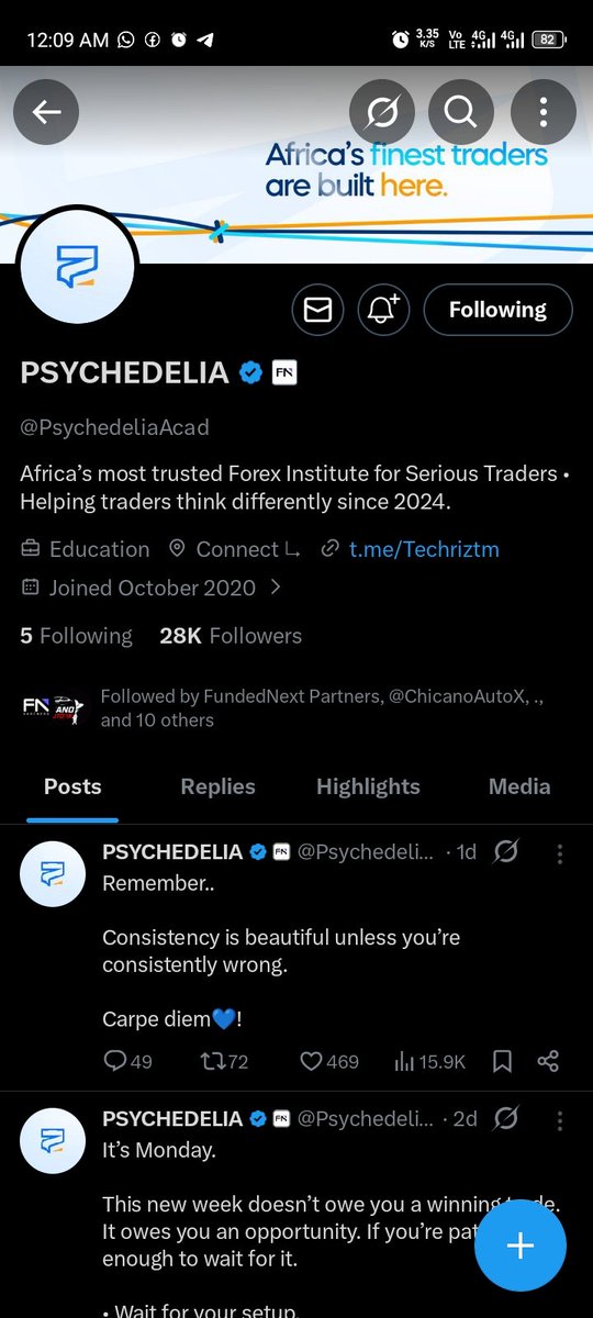 Mrbeejay5's tweet photo. @Techriztm @PsychedeliaAcad @FundedNext @TraderHadesh Omoh I haven't won anything online before I hope I win one day, 
Done. https://t.co/ivOy4N3Ihr