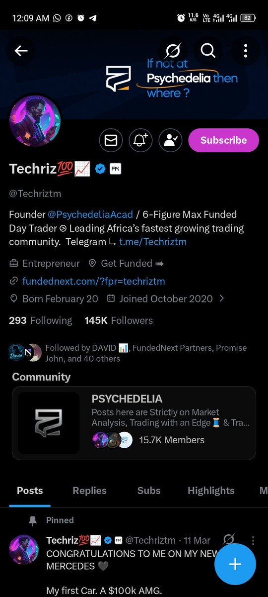 Mrbeejay5's tweet photo. @Techriztm @PsychedeliaAcad @FundedNext @TraderHadesh Omoh I haven't won anything online before I hope I win one day, 
Done. https://t.co/ivOy4N3Ihr