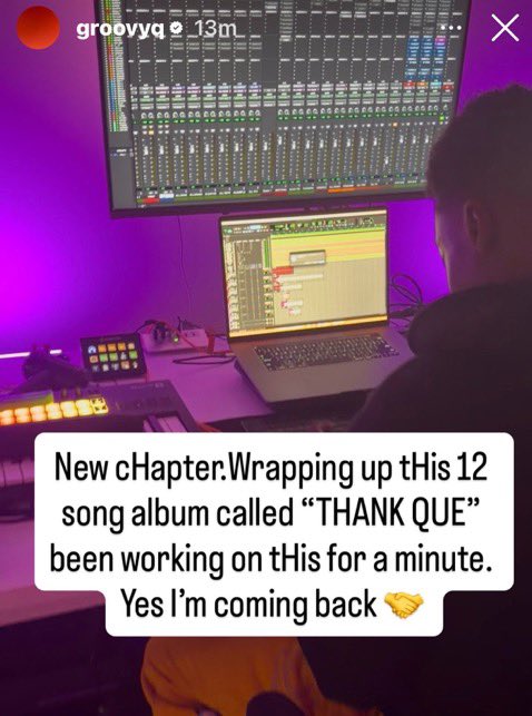 Steez_47's tweet photo. 👤 ScHoolboy Q

📀 THANK QUE

💿 12 TRACKS

📅 THIS YEAR * https://t.co/VljfBtuxNe https://t.co/yfTdcyLm3j