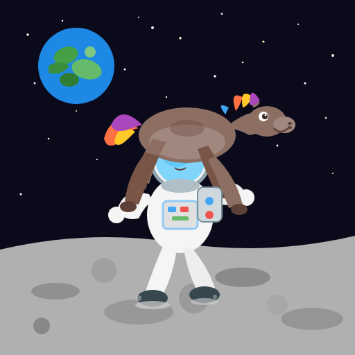 hershyb_'s tweet photo. grok 4.5 vs fable 5 creating an SVG of a horse riding an astronaut https://t.co/3E3FDLU5Ka